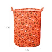 햄퍼 빨래함 빨래통 35x45cm 대용초경량 세탁 바구니 가정용 접이식 옷 코튼 린넨 가방 장난감 보관, 03 3