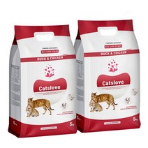 캣츠러브 고양이사료 10kg(5kgX2개), 오리/닭, 10kg, 1개