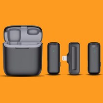 오인페 Lavalier-무선 라펠 마이크 소음 감소 라이브 인터뷰용 휴대폰 녹음 아이폰 호환 c형 충전 박스 포함, [04] For iOS 2 Gen