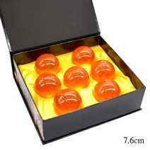 스타 드래곤볼 칠성구 신서유기 7성구 거치대 용볼, 7.6cm 옐로우