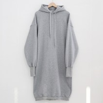 티데일리 여성용 조이앤 양기모 빅사이즈 후드 롱 원피스