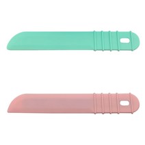 클립하우스 왁싱 및 다용도 실리콘 스파츌라 스틱, 핑크민트세트