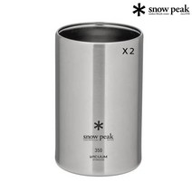 일본 스노우 피크 (snow peak) 캔 쿨러 350ml 2개 세트