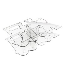 shangren 롤리팝 디스플레이 스탠드 타워 롤리팝 서빙 플래터 디저트 스탠드 랙 케이크 장식 스탠드, 32x18cm, 투명, 아크릴