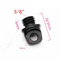 BGNing 14 38 인치 나사 20 핸들 끈 숄더 스트랩 마운트 어댑터 DSLR 카메라 사진 삼각대 액세서리, CHINA_3 8 Black