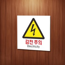카시드 WPS109 감전주의 전기조심 안내판 표지판 표시판 표찰 팻말 명판 주의 경고, 포맥스