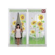 [바보사랑]다샵 현관 방문 모기장 해바라기 120x210, 1개