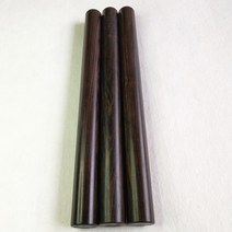 음핑고 흑단 나무 스틱 라운드 블랙 각재 소품 우드, 40x2.5 cm 스틱 세트