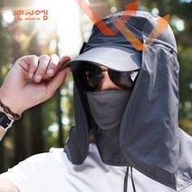 자외선차단 햇빛가리개 등산모자 남녀공용 메쉬모자 3단분리, 네이비