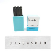 레이져각인기 각인기계 레이저마킹기 3mm 쥬얼리 금속 스탬핑 세트 편지 번호 스틸 펀칭 키트 DIY 로고 알, 03 3mm number set