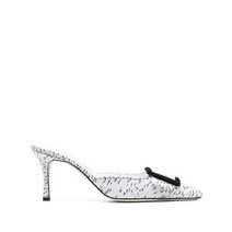 A.MINE Manolo Blahnik 메이세일 자카드 뮬 70mm157503