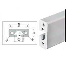 가이드레일 1/2PC 1540 알루미늄 프로파일 압출 프레임 길이 100-1000mm CNC 3D 프린터 용 알루마이트 선형, 2PCS Silver_750mm