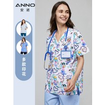 남녀 병원 반팔 유니폼 치과 소아과 동물병원 간호복