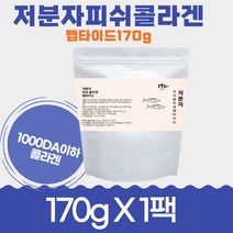 1000달톤 저분자 피쉬 진짜 콜라겐 100% 펩타이드170g 수입신고 쉐이크 분말 가루 파우치 무첨가 교사 교수님 선물 맛있는 뷰티 추천 콜라갠 50대 중년 여성 부모님 건강간식