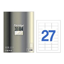 (주)오피스넥스 광택라벨27칸100매 LB-3104(바코드용 62.7X30.1mm)_Nex (7709103)