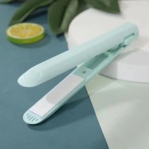 usb 고데기 스트레이트펌 겸용 작은 클립보드 무선 고데기, 그린