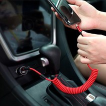 베이스어스 스프링 케이블 Type-C 아이폰 PD20 급속충전 레드 블랙, USB - Type C 레드