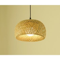 토탈LED 라탄300 1등 거실간접 조명등 전등갓 식탁등 식탁 펜던트 조명, 펜던트조명+주백색 볼구(전구포함)