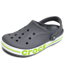 크록스 바야밴드 샌들 차콜볼트그린 205089-0A3 남자 여자 공용 어글리샌들 여름 물놀이 슬리퍼
