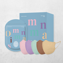 옴니 2D 컬러마스크 50매, 퍼플