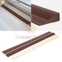 골든트리 브라운 안전 도어턱받침 2P 1세트 휠체어 경사로 슬로프 도어턱 경사대, 450mm x 23mm 2개입