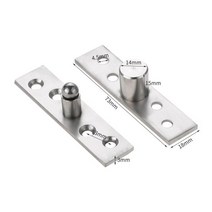 가구 싱크대 부속품 경첩 1pc 도어 피벗 회전 힌지 73/95/98mm 스테인리스 위아, 01 73 x 18mm