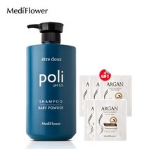 메디플라워 대용량 에트투스 폴리 샴푸 베이비 파우더 1000ml+헤어팩샘플5매