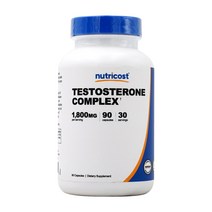 뉴트리코스트 테스토스테론 컴플렉스 1800mg 90 캡슐 Nutricost, 1개, 90개입