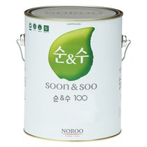 노루페인트 수성페인트 순&수100 4L, 1개, 장미3