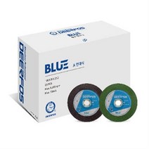 [디어포스] 7인치연마석 옵셋 BLUE A WA 철용 철스텐겸용 두께8T 내경22, A (철용)