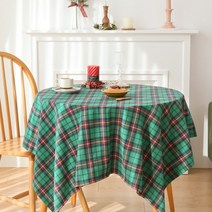메리 체크 테이블보 6인용 3color, 레드체크