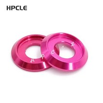 특수 와샤50pcs M2 M2.5 M3 M4 M5 M6 M8 버튼 헤드 나사 ISO7380 용 다채로운 알루미늄 컵 와셔, 10 pink_01 M2