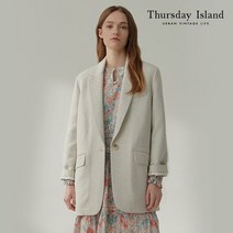 써스데이아일랜드 여성 자켓 Thursday Island 싱글 버튼 보카시 자켓T212MJK133W