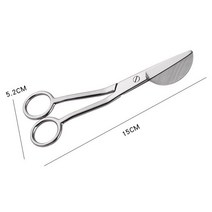 저스트포 매트 카펫 러그 트리머 날카로운 덕빌 아플리케 가위 스테인레스 스틸 재봉 재단사 자수 절단 바느질 작업, [03] silver-15cm, 03 silver-15cm