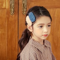 채니봉봉 여아용 털실 데일리 똑딱핀