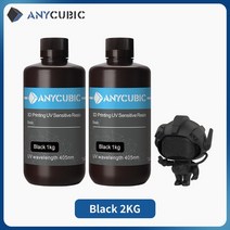 ANYCUBIC LCD 3D 프린터용 UV 수지 빠른 경화 민감성 액체 인쇄 재료 Photon Mono X M3 Max 405nm, 3.Black-2KG
