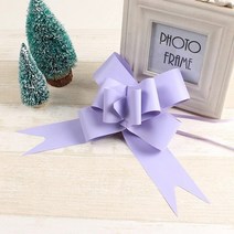 웨딩카장식 자동차 100pc 대형 5030mm 아름다운 실버샴페인 활 리본 선물 포장, 4.5cm, 2