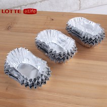 롯데 일회용 은박 베이킹컵 유산지 90P 2개 은박파운드컵