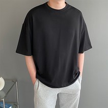 데이든 남여공용 스판 오버핏 반팔 티셔츠