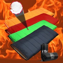 띵크파이 따뜻한 사계절 캠핑 차박 침낭, 오렌지, 1개