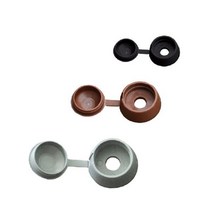 PVC 볼트캡 목조주택부속 나사볼트 연결너트 공구 가구 철 철물 볼트너트, 3.볼트캡/7X27/갈색/MG