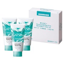 가츠비 GATSBY 남성용 포이스처 폼 페이셜 워시 130g 3팩