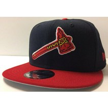 애틀란타 브레이브스 뉴에라 9FIFTY Tomahawk Axe 조절가능한 스냅백 모자 캡 2Tone 950