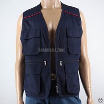 작업복 안전 조끼 남색 집업 근무복 공구