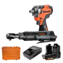 아임삭 BL14SQRW 슈퍼 렌치 임팩라쳇 콤보세트 14.4V 충전공구 전동공구, 렌치+라쳇_BL14SQRW