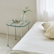 메종드꼼마 아르코 유리 협탁 사이드테이블 400