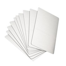 Royalways 10Pcs 시트 알루미늄 직사각형 열전달 공예 징후 학교 사무실 그림에 대한 개인 열 프레스 경량, 은, 알류미늄, 승화 빈 시트 알루미늄