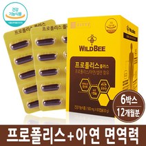 종근당건강 호주 프로폴리스 항산화 아연 셀런 플라보노이드 활성산소제거 영양제 캡슐 효능, 30g, 6박스, 60정
