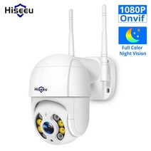 문앞cctv 실내외 스마트 Hiseeu 3MP IP 카메라 WIFI 무선 야외 1536P 다채로운 야간 투시경 1080P PTZ IP 카메라 오디오 네트워크 감시 홈cctv, 1080P 카드 없음, 협동사