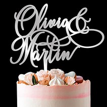 Personalized Wedding Cake Toppers w/ Names Wedding Cake Toppers Bride and Groom Names Anniversary, 1